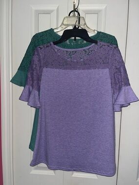 **Bundle Deal** Two Laced Tops M